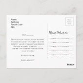 自カスタマイズ画の結婚ありがとう ポストカード (裏面)