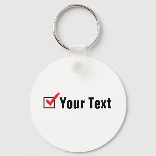 自カスタマイズ身の社会的地位 – 個人広告 キーホルダー (正面)