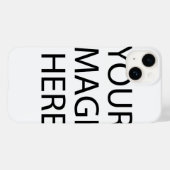 自カスタマイズ身の電話ケース Case-Mate iPhoneケース (裏面 (横))