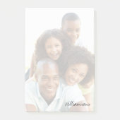 自カスタム身のフォトモダントレンディースクリプトタイポグラフィ ポストイット (正面)