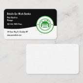 自カッコいい動詳細化と洗車 名刺 (正面/裏面)