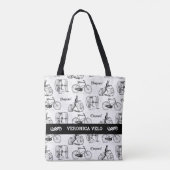 自クラシック転車愛好家またはヴィンテージ自転車店 トートバッグ (裏面)