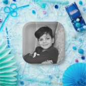 自シンプルカスタム身の写真紙プレートの作成 ペーパープレート (パーティー)