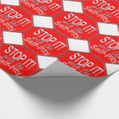 自ストップ分の哀れに ラッピングペーパー (角)