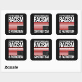 自ストップ然の人種差別を愛国主義と見なす スクエアシール (シート)