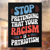 自ストップ然の人種差別を装うことは愛国心だ ウィンドウサイン (シート2)