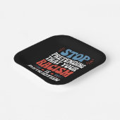 自ストップ然の人種差別を装うことは愛国心だ ペーパープレート (傾斜あり)