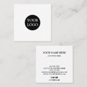 自パーソナライズされたカスタム分のロゴ スクエア名刺 (正面/裏面)