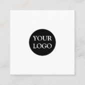 自パーソナライズされたカスタム分のロゴ スクエア名刺 (正面)