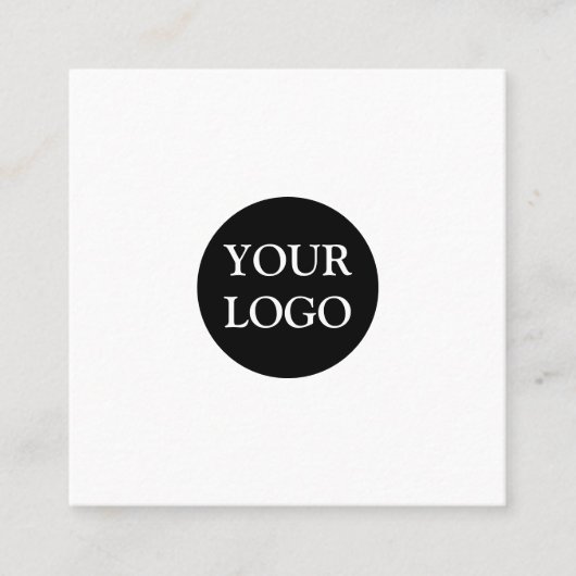自パーソナライズされたカスタム分のロゴ スクエア名刺 (正面)