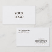 自パーソナライズされたカスタム分のロゴ 名刺 (正面/裏面)