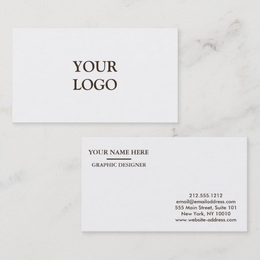 自パーソナライズされたカスタム分のロゴ 名刺 (正面/裏面)