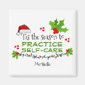 自パーソナライズされた分のクリスマスのシーズン気に マグネット (正面)