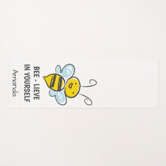 自パーソナライズされた分のフィットネス ヨガマット (正面(横))