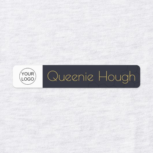 自パーソナライズされた分のロゴと名前の芸術と工芸 ラベル (デザイン1)