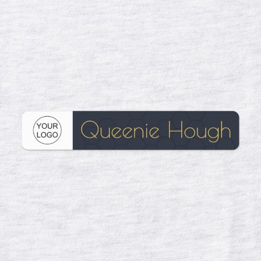 自パーソナライズされた分のロゴと名前の芸術と工芸 ラベル (デザイン2)