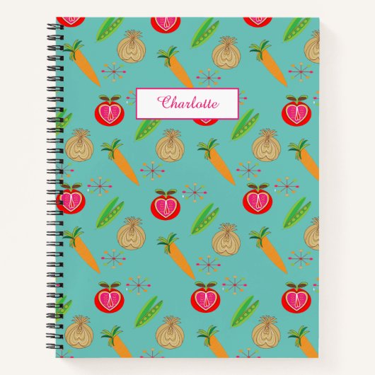 自パーソナライズされた分書のレシピ ノートブック (正面)