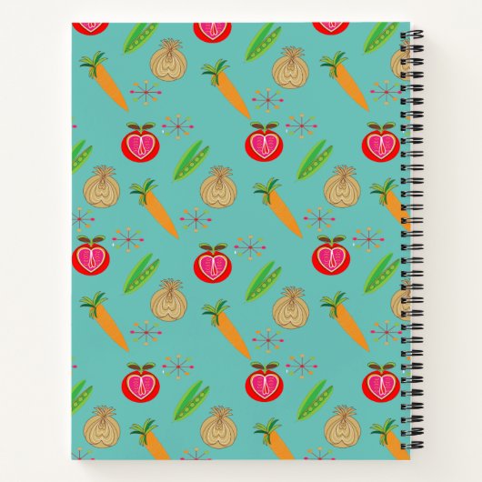 自パーソナライズされた分書のレシピ ノートブック (裏面)