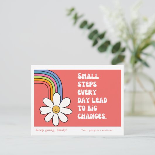 自パーソナライズされた動動機はがき シーズンポストカード (スタンド正面)