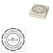 自パーソナライズされた身のビジネスロゴ ラバースタンプ (押印)