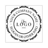 自パーソナライズされた身のビジネスロゴ ラバースタンプ (インプリント)