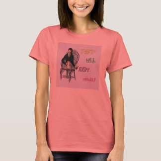 自ポップ・アートの身食べ Tシャツ