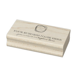 自モダンエレガント分のビジネス・ロゴの追加カスタム方法 ラバースタンプ