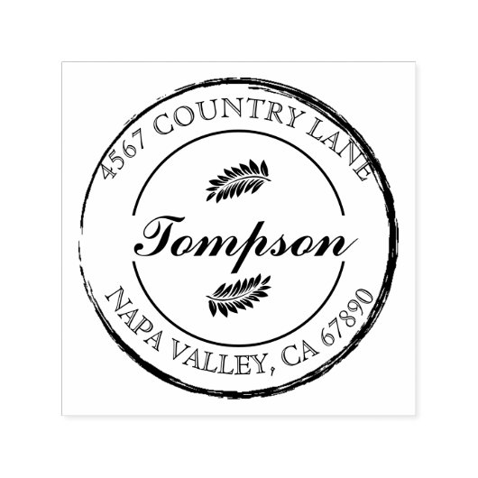 自モダンミニマル分のラウンドギフトを最高の作成 セルフインキングスタンプ (デザイン)