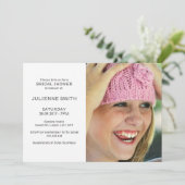 自モダン分のフォトブライダルシャワー 招待状 (スタンド正面)