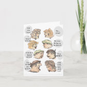 自ユーモアのある分の誕生日 カード (正面)