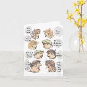 自ユーモアのある分の誕生日 カード (黄色い花)