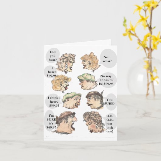 自ユーモアのある分の誕生日 カード (黄色い花)