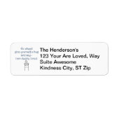 自与え身のハグカスタム住所 シール (正面)