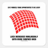 自与え身の機会Luck Surface Area Math スクエアシール (正面)