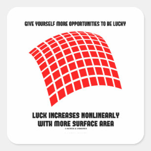 自与え身の機会Luck Surface Area Math スクエアシール