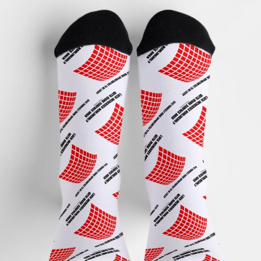 自与え身の機会Luck Surface Area Math ソックス (上部)