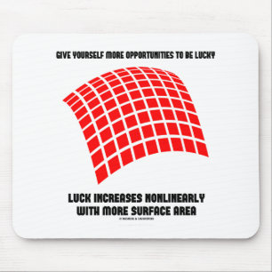 自与え身の機会Luck Surface Area Math マウスパッド