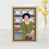 自与え身Time_A_Greetingカード カード (黄色い花)