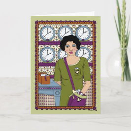 自与え身Time_A_Greetingカード カード