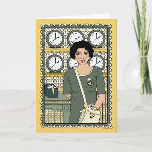 自与え身Time_C_Greetingカード カード (正面)