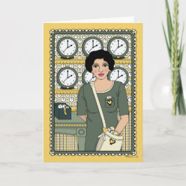 自与え身Time_C_Greetingカード カード