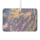 自予測できな動 |パープルブルー金ゴールド絵を描（ばちゃばちゃ）跳ねる カーエアーフレッシュナー (裏面)