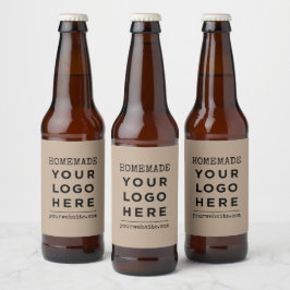 自作のウェブサイトとビジネスロゴ製品 ビールラベル