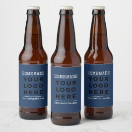 自作のウェブサイトとビジネス ロゴ 製品 ビールラベル