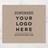 自作のウェブサイト あなたのビジネス ロゴ 商品 ビールラベル (シングルラベル)