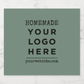 自作のウェブサイト あなたのビジネス ロゴ 製品 ビールラベル (シングルラベル)