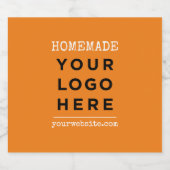 自作のウェブサイト あなたのビジネス ロゴ 製品 ビールラベル (シングルラベル)