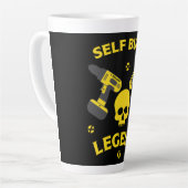 自作のホームTシャツ カフェラテマグ (左アングル)