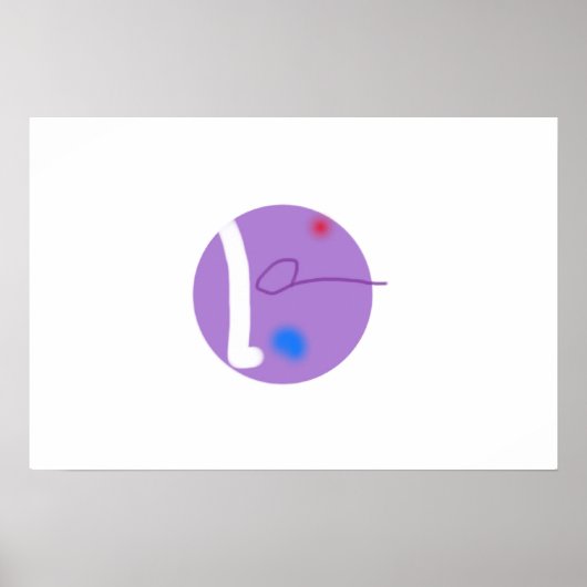 自作の ポスター (正面)