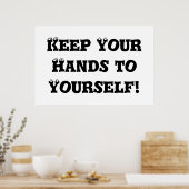 自保身に手 – アンチいじめっ子 ポスター (キッチン)